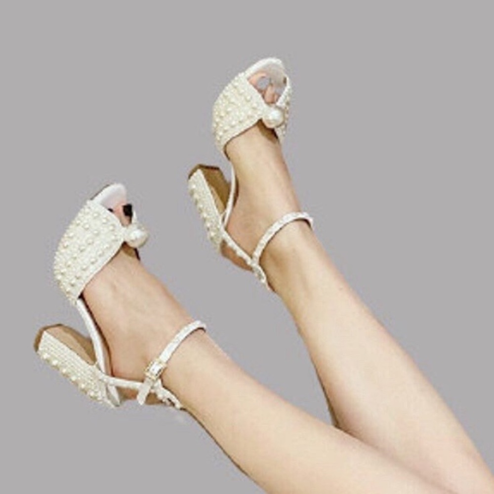🤍🤍 Pearl Wedding heels 🤍🤍